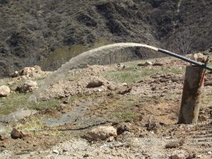 Aforament per saber el cabal d'aigua d'un pou, aqüifer, etc.